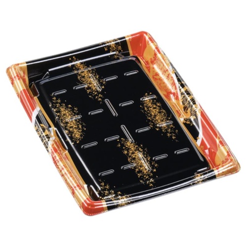 惣菜容器 MTD27-20平 本体 流華赤 エフピコ