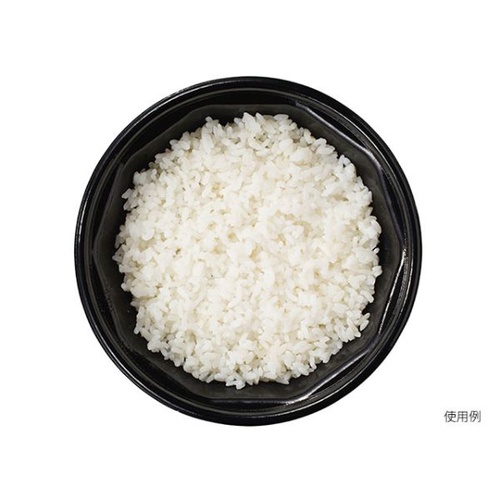 どんぶり容器 KNB-185-R 本体 黒 ケーピープラテック