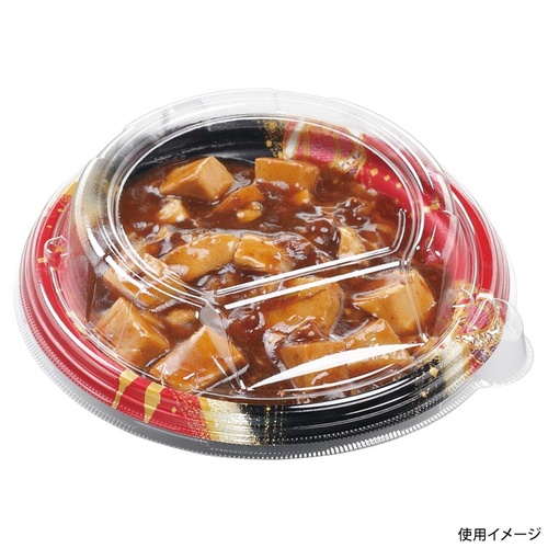 どんぶり容器 MSD旬丸丼-16(44) まり紐赤 エフピコ