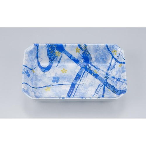 発泡トレー V-惣菜37-35 よつば青 シーピー化成