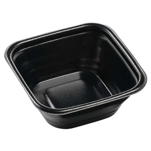 どんぶり容器 DLV角丼16-16(61)MFP 黒W エフピコ