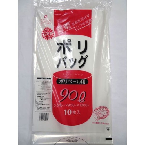 LDゴミ袋 透明ポリバッグ 90L 中川製袋化工