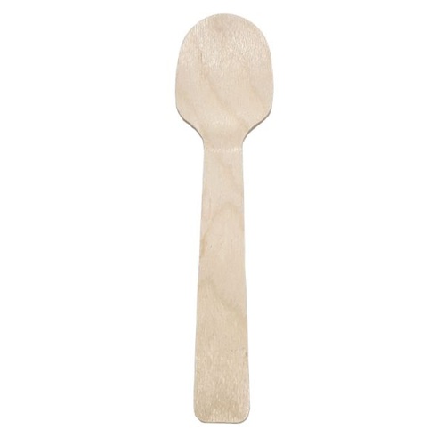 使い捨てスプーン 木製丸スプーン 小 100本 神堂