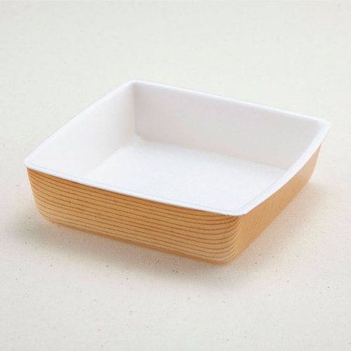 弁当容器 角折 45(本体)新もくめ 内白 青葉紙業