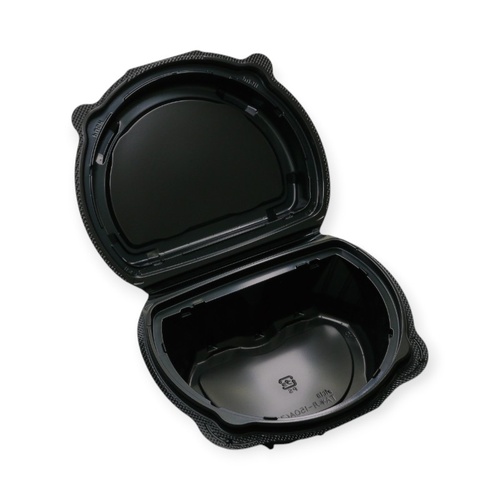 弁当容器 TA半月-150A(75) 黒 アクタ