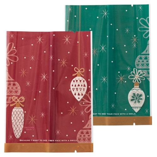 合掌袋 クリスマスオーナメント スイーツパックアソート/クリア-3(100枚) ヘッズ