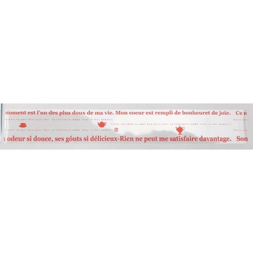 フィルムシート DF-45 ティータイムデコフィル 赤 5寸 福重