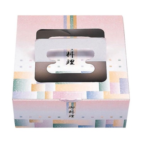 弁当容器 桃香 二段弁当 BOX・黒仕切セット 北原産業