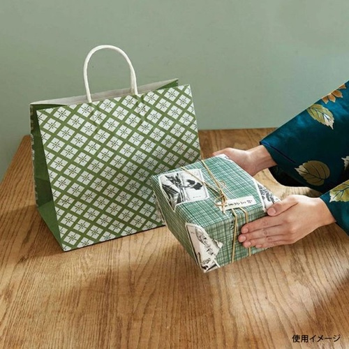 紙手提袋 自動手提袋 HV68 平安 グリーン パックタケヤマ