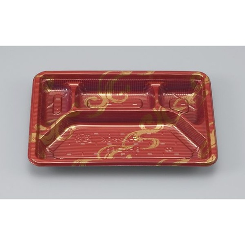シーピー化成 弁当容器 BF弁当69 赤なると 本体(B)