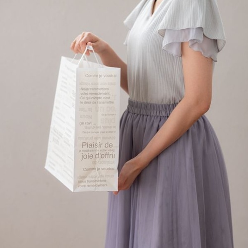 紙手提袋 カフェオレペーパーバッグ-2(50枚) ヘッズ