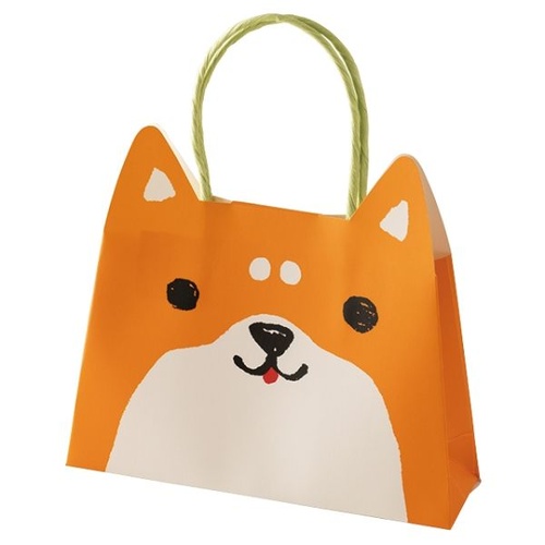 紙手提袋 スイートアニマルフラップペーパーバッグ-3 イヌ(20枚) ヘッズ