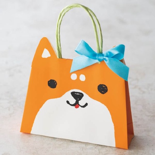 紙手提袋 スイートアニマルフラップペーパーバッグ-3 イヌ(20枚) ヘッズ