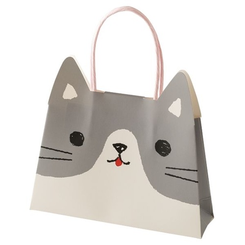 紙手提袋 スイートアニマルフラップペーパーバッグ-2 ネコ(20枚) ヘッズ