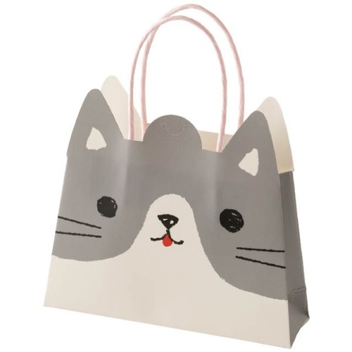 紙手提袋 スイートアニマルフラップペーパーバッグ-2 ネコ(20枚) ヘッズ