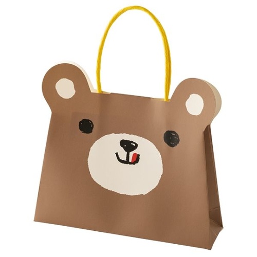紙手提袋 スイートアニマルフラップペーパーバッグ-1 クマ(20枚) ヘッズ