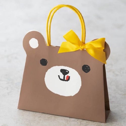 紙手提袋 スイートアニマルフラップペーパーバッグ-1 クマ(20枚) ヘッズ