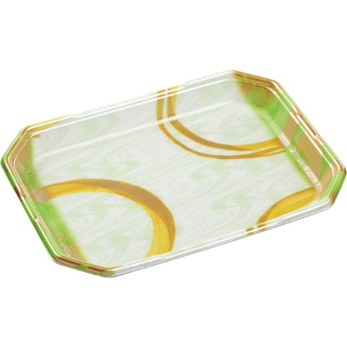 発泡トレー しゃぶしゃぶ4人浅LS 円熟緑 エフピコ