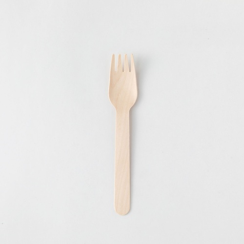 使い捨てフォーク 木製フォーク160 紙完封袋(茶色) アサヒグリーン