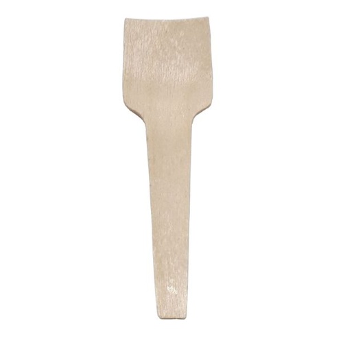 使い捨てスプーン 木製ミニ角スプーン 100本 神堂