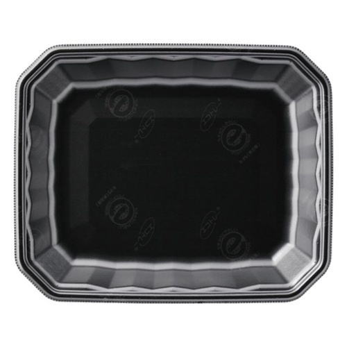 発泡トレー メガプレート20-24(30)平 エコ黒 エフピコ