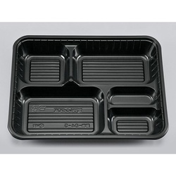 シーピー化成 弁当容器 BS弁当84-5 黒 本体