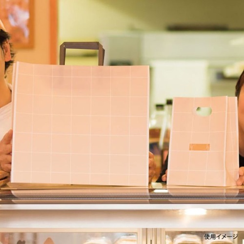 紙手提袋 SSQ-2P シンプルスクエアペーパーバッグ-2 50枚入 ヘッズ