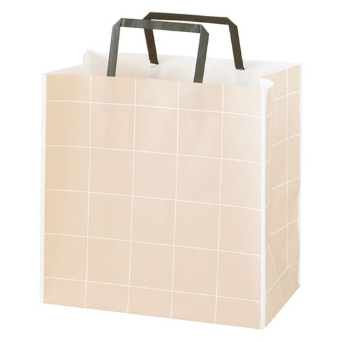 紙手提袋 SSQ-3P シンプルスクエアペーパーバッグ-3 50枚入 ヘッズ