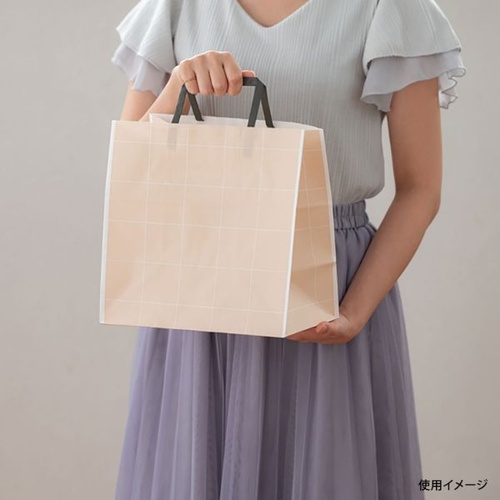 紙手提袋 SSQ-3P シンプルスクエアペーパーバッグ-3 50枚入 ヘッズ