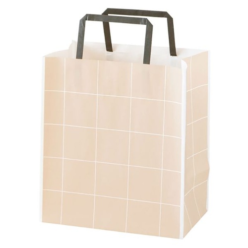 紙手提袋 SSQ-4P シンプルスクエアペーパーバッグ-4 50枚入 ヘッズ