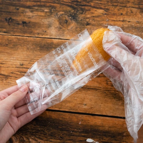 テープ無 OPP袋 カフェオレスイーツパック(ホワイト) クリア-2(100枚) ヘッズ