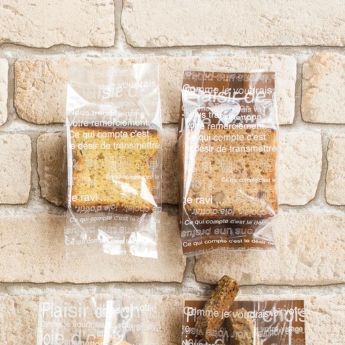 テープ無 OPP袋 カフェオレスイーツパック(ホワイト) クリア-2(100枚) ヘッズ