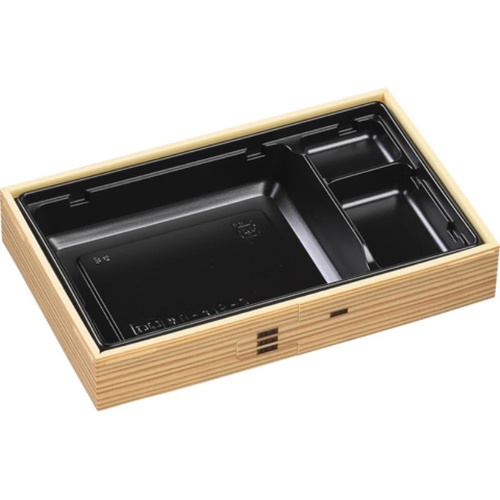 折箱 WUかん合-415-2浅 本体 わっぱ黒 エフピコ