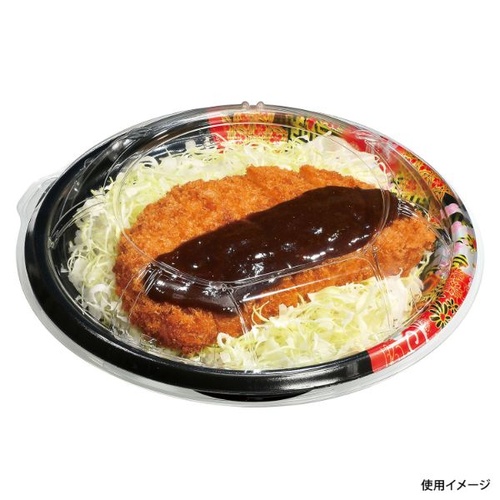 どんぶり容器 福丸丼 200H ひとえ赤 福助工業