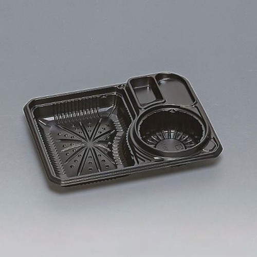 弁当容器 ざる820本体 黒 福助工業