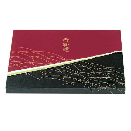 弁当容器 新朱黒 スタンダード紙ボックス本体 北原産業