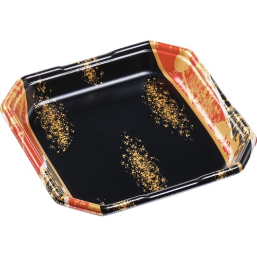 発泡トレー しゃぶしゃぶ2人浅LS 流華赤 エフピコ