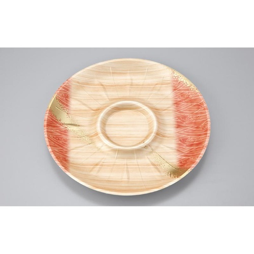 発泡トレー SF丸皿255 浜唄茶 シーピー化成