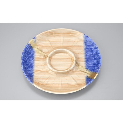 発泡トレー SF丸皿255 浜唄青 シーピー化成