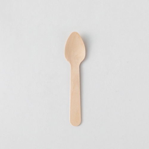 使い捨てスプーン 木製スプーン110 紙完封袋(茶色) アサヒグリーン