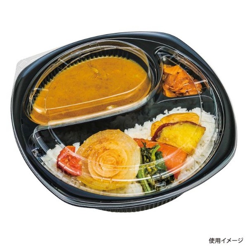 弁当容器 MS-217 黒 本体 エフピコチューパ