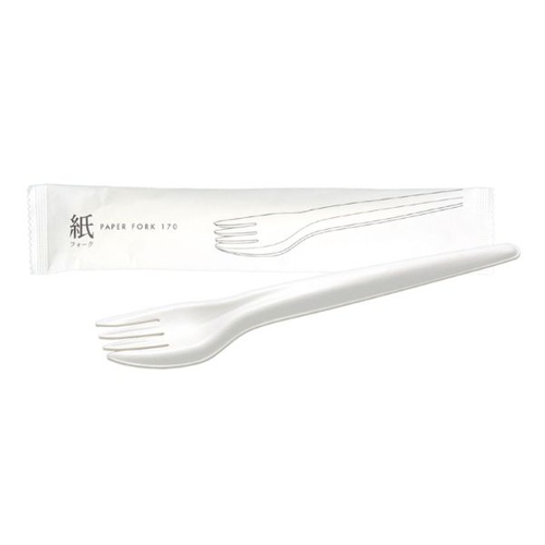 使い捨てフォーク SBT-紙フォーク(個包装) 17cm シンギ