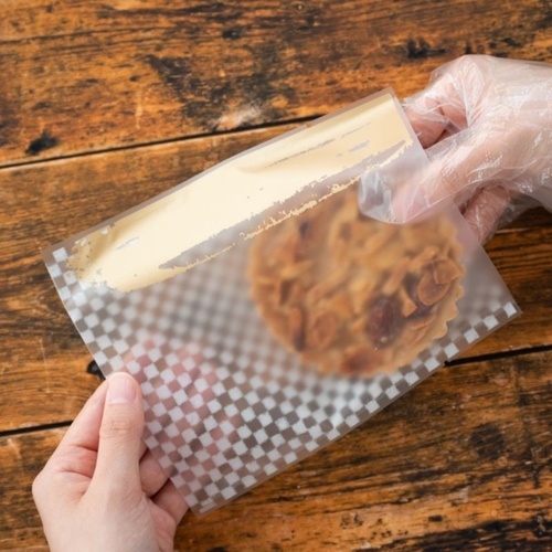 テープ無 OPP袋 市松柄スイーツパック マット-21(100枚) ヘッズ