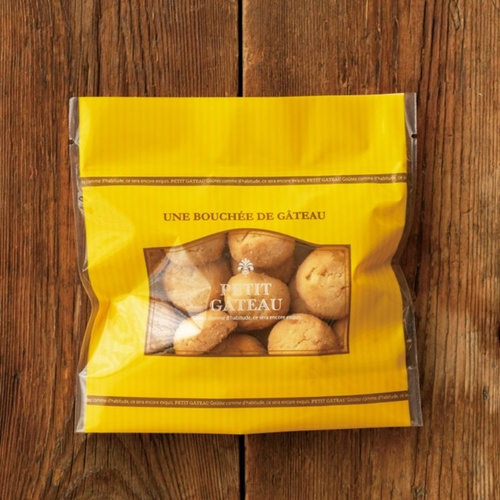 チャック付き袋 プチガトーイエロージップスタンドバッグ-3(50枚) ヘッズ