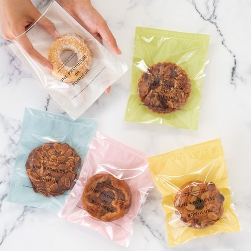 合掌袋 BNR グリーンスイーツパック クリア-13冷凍可(100枚) ヘッズ