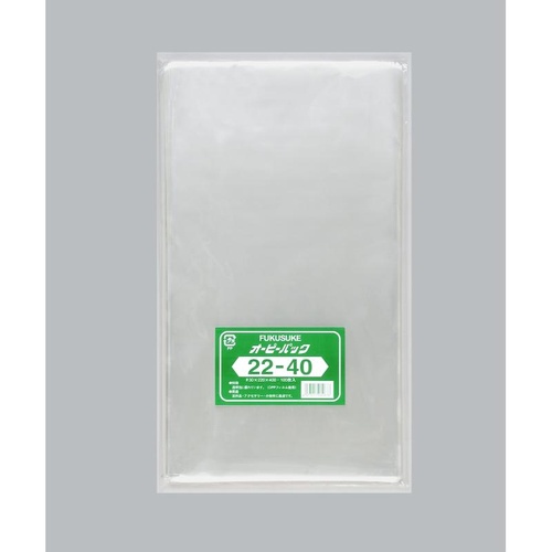 テープ無 OPP袋 オーピーパックC No.22-40 100枚入 福助工業