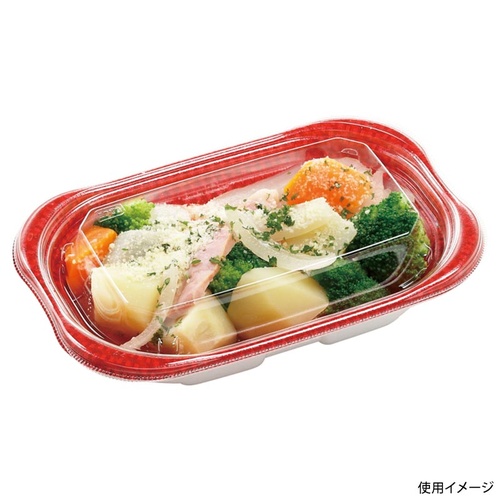 惣菜容器 MFP優デリ20-13(34) クロスD赤 エフピコ