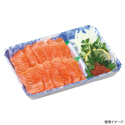鮮魚トレー 新フレッシュトレー20-15 銀氷青 エフピコ