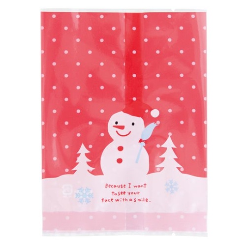 テープ無 OPP袋 スノーマンスイーツパック クリア-3(100枚) ヘッズ