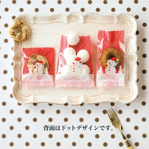 テープ無 OPP袋 スノーマンスイーツパック クリア-2(100枚) ヘッズ